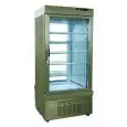 REFRIGERATED PATISSERIE DISPLAY - MOD. TEK/25 - ANODIZED ALUMIIUM EXTERIOR - LOW-E GLASS - TEMPERATURE °C -5/+10 - SINGLE PHASE SUPPLY - VENTILATED COOLING - SELECTION OF DISPLAY GLASS ON 1, 2, 3 or 4 SIDES - DIMENSIONS CM L 90 x D 64 X h 191