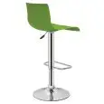 Sgabello - colour Verde - Structure in metal chrome, scocca in polypropylene - Model 933-K08V-01