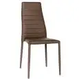 Sedia - colour brown - Structure in metal, seduta e schienale imbottiti, rivestimento in ecopelle - Model 948-F503-M-01