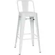 Sgabello - colour white - Structure in metal painted - Model 955-MC012W-01