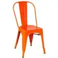 Sedia - colour arancione - Structure in metal painted - Model 976-et53-Arancio