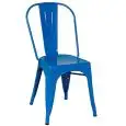 Sedia - colour blu - Structure in metal painted - Model 976-et53-Blu