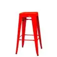 Sgabello - colour rosso - Structure in metal painted - Model 977-BT503R-01