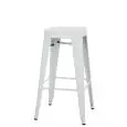 Sgabello - colour white - Structure in metal painted - Model 977-BT503W