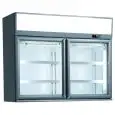 Refrigerated wall unit display for frozen products with capacity Lt 373 and temperature -22 to -18 °C Klimaitalia KENAI TOP 145