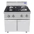 GAS COOKER - Mod CV7I4DH2 - NO 4 BURNERS - AMBIENT CUPBOARD WITH DOOR - PILOT LIGHT - Power kW 28 - Dimensions cm L 80 x D 70 X H 108,5