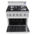 GAS COOKER - Mod. CV7I4DQ2 - NO. 4 BURNERS WITH STATIC GAS OVEN - PILOT LIGHT - Power kW 36 - Dimensions cm L 80 x D 70 X H 108,5 - CE approved