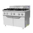 GAS COOKER - Mod CV7I6DH2 - NO 6 BURNERS - AMBIENT CUPBOARD WITH DOOR - PILOT LIGHT - Power kW 42 - Dimensions cm L 120 x D 70 X H 108,5