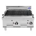 COUNTERTOP GAS LAVA STONE GRILL - Mod. CV7I8EOE - Power kW 14 - Dimensions cm L 80 x D 70 X H 54,7 - CE approved