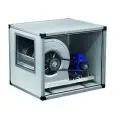 Encased extractor fan dual suction trapezoidal belt drive - 2 speed - single panel glavanized sheet metal case