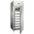 UPRIGHT FRIDGE IN STAINLESS STEEL - VENTILATED - Mod CZ 600 HMUL - N. 1 DOOR - LOCK - CAPACITY LT 537 - TEMPERATURE -5° /+5°C - Dimensions cm L 68 x D 81 x H 200 - CE Standard
