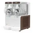 COLD CREAM AND SORBET DISPENSER - Mod B-CUBE 6/2 SMART - 2 tanks - 1 compressor - Capacity Lt 6 + 6 - Dimensions cm L 39 x D 52 x H 49