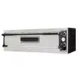 ELECTRIC PIZZA OVEN - MECHANICAL CONTROL - Mod. BASIC 6L CPR - Single deck oven - Firebrick oven top and base (sides excluded) - Chamber dimensions cm 99x66x14h - N. Pizzas 6 (Ø cm 32) - Power 7,2 Kw - CE approved