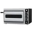 ELECTRIC PIZZA OVEN - MECHANICAL CONTROL - Mod. BASIC ALTO 1/40V+L 2T - Single deck oven with glass window - Firebrick oven base - Internal lighting - 2 thermostats - Chamber dimensions cm L 41 x D 36 x 18 h - N. Pizzas 1 (Ø cm 32) - Power 1,6 Kw - CE APP