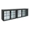 UNDER COUNTER BACK BAR FRIDGE - Mod DD 400 IF - Temperature 0°/+10°C - Capacity lt. 586 - Single-phase power supply V220/1 - Power W 320 - Dimensions cm L 254,2 x D 53,5 x H 86 - Weight Kg. 150