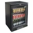 UNDERCOUNTER FRIDGE  - PAINTED STEEL/ALUMINIUM EXTERIOR - FOR BEVERAGES - Mod. G-BC1PB - VENTILATED COOLING - CAPACITY Lt 140 - SINGLE GLASS DOOR - TEMPERATURE RANGE +2°/+8°C - Dimensions cm L60,2 x D53,5 x h92 - CE APPROVED