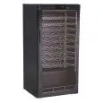 REFRIGERATED WINE DISPLAY - Mod. G-BJ208 - Capacity for bottles: 54 x 0,75 liters - Differentiated temperature depending on the shelves - Temperature +5/+18 °C - Power W 82 - Single-phase power supply 230V/1/50Hz - Dimensions cm L 60 x D 60,3 x H 126 - CE