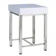 Polyethylene chopping block with Stainless Steel Stool Euroceppi