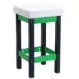 Polyethylene chopping block with Polyethylene Stool Euroceppi