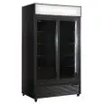UPRIGHT FRIDGE - PAINTED STEEL - FOR BEVERAGES - VENTILATED - Mod EN1100X2IEUN B - CAPACITY Lt 888 - N. 2 SLIDING GLASS DOORS - TEMPERATURE 0/+10°C - DIMENSIONS cm L 113 x D 70 x H 202,3 - CE STANDARD