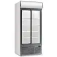 REFRIGERATED DISPLAY FOR DRINKS - VENTILATED - Mod EN 113 VE UN WHITE - CAPACITY Lt 852 - 2 SLIDING GLASS DOORS - TEMPERATURE 0°/+10°C - DIMENSIONS cm L 110,3 x D 69 x H 200,1 - CE STANDARD