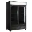 UPRIGHT FRIDGE - PAINTED STEEL - FOR BEVERAGES - VENTILATED - Mod EN1300X2IEUN B - CAPACITY Lt 1057 - N. 2 SLIDING GLASS DOORS - TEMPERATURE 0/+10°C - DIMENSIONS cm L 133 x D 70 x H 202,3 - CE STANDARD