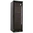 UPRIGHT FRIDGE - PAINTED STEEL - FOR BEVERAGES - STATIC-COOLED WITH FAN - Mod. EN372XIN - CAPACITY Lt 382 - N. 1 GLASS DOOR - TEMPERATURE 0/+10°C - DIM. cm L 60 x D 62 x H 186,3 - CE approved