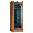 WINE DISPLAY COOLER - Mod ENY 420 N NM - STATIC - TEMPERATURE °C +4/+18 - N. 1 GLASS DOOR - MEDIUM WALNUT WOOD STRUCTURE - GROSS CAPACITY Lt. 382 - NET CAPACITY Lt. 342 - POWER W 230 - POWER SUPPLY 220/50Hz SINGLE PHASE - DIMENSIONS cm L 65,5 x D 63,5 x H
