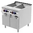 GAS PASTA COOKER - MODCPG92M0 - N 2 tanks Lt 40 + 40 - Neutral compartment with swing doors - Power 27,8 kW - Dimensions cm L 80 x D 90 x 90 H - CE Standard
