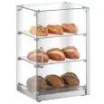 Ambient display case - Mod CRN 30 - Stainless steel base - Dimensions cm L 40,6 x D 34 x H 61,8