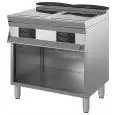 ELECTRIC COOKER - Mod 9DLEF2BE -  N 4 induction plates - Open cupboard - Dimensions cm L 80 x D 90 x H 85/90