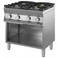 GAS COOKER - Mod 9DGMH4B12 - N 4 BURNERS - OPEN CUPBOARD - PILOT LIGHT - Dimensions cm L 80 x D 90 x H 85/90