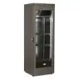 REFRIGERATED WINE DISPLAY UNIT - Mod CW 400 L 2 MT - Capacity 375 L - Temperature +2/+20 °C - Single and multi-temperature - Power 230 W - Single-phase power supply - Dimensions cm L 64 x D 61,3 x H 188,5