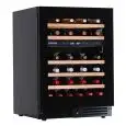 WINE DISPLAY COOLER - Mod EY46I2VD NL - Ventilated - Temperature +12/+20 / +2/12 °C - 1 glass door - Pre-painted sheet metal structure - Gross capacity of 148 liters - Net capacity of 143 liters - Power 95 W - Single-phase power supply 220/50 Hz - Dimensi