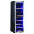 Refrigerated wine display - Mod CW 518DT - Ventilated - Temperature °C +5/+20 and +12/+20- Capacity Lt 520 - Dimensions cm L 59,5 x D 77 x H 185,1