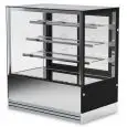 REFRIGERATED DISPLAY COUNTER - SUITABLE FOR BAKERY PRODUCTS - Mod LUX 3 RUZ - Ventilated cooling - Straight front glass - N. 3 shelves - Temperature +2°/+10 °C - Single-phase power supply - CE Standard