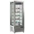 REFRIGERATED BAKERY AND ICE CREAM ISLAND DISPLAY - MOD. DIVA 451 BTV BIS - STAINLESS STEEL INTERIOR - TEMPERATURE °C +5/-18 - SUPPLY SINGLE PHASE - POWER W 500 - CAPACITY: 450 LT - VENTILATED COOLING - DIMENSIONS Cm L 70 x D 68 x h 187,5 - WEIGHT KG 197