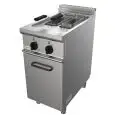 ELECTRIC FRYER, FREE-STANDING - EASY LINE - MOD. G7JYM2V8 - N. 2 tanks Lt. 8 + 8 oil capacity - Power kW 14 - Dimensions: cm L 40 x D 70 x H 85 - CE approved