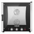 GAS CONVECTION AND STEAM COMBINATION OVEN - Cod. EASY6G - SUITABLE FOR GASTRONOMY, BAKERY AND PÂTISSERIE - Capacity: N.6 60x40cm or GN 1/1 baking trays - Power Kw 14,5 - SINGLE PHASE 230 V 50/60 Hz - 12470 KCAL/H - Max temperature 270°C - Exterior dimensi