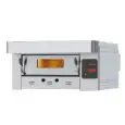 GAS PIZZA OVEN - Mod. EGB/I - firebrick oven base - Chamber interior dimensions cm L 61 x D 94 x 15 h - N. Pizzas: 6 (Ø cm 30) - Capacity: N. 2 Trays (cm 60x40) - Max power: Kcal.h 16300 - EC standards