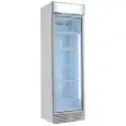REFRIGERATED CABINET IN PAINTED SHEET METAL - FOR BEVERAGES - STATIC WITH AGITATOR - Mod GXI390E - CAPACITY Lt 390 - N. 1 GLASS DOOR - TEMPERATURE 0/+10°C - DIMENSIONS cm L 60 x D 65,5 x H 195 - CE STANDARD
