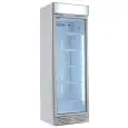 REFRIGERATED CABINET IN PAINTED SHEET METAL - FOR DRINKS - STATIC WITH AGITATOR - Mod GXI450E - CAPACITY LT 450 - N. 1 GLASS DOOR - TEMPERATURE 0/+10°C - DIMENSIONS CM L 65 X D 60 X H 195 - CE CERTIFIED