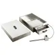 PORTABLE COLD SMOKE GENERATOR - MOD. FAS-164 - N. 1 COOKING TRAY - COOKING GRATE cm L 40 x D 60 - SINGLE-PHASE POWER SUPPLY 230V/1/50-60Hz - DIMENSIONS cm L 71.5 x D 41,5 x H 23 - CE Standard