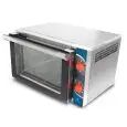 ELECTRIC CONVECTION OVEN - SUITABLE FOR GASTRONOMY - MOD. BLACK GN 2/3 - BOTTOM-HINGED DOOR - SINGLE PHASE SUPPLY 230V/1/50Hz - POWER kW 2,5 - CAPACITY N. 3 TRAYS GN 2/3 cm 35,4 x 32,5 - DIMENSIONS Cm L 60 x D 52 X h 39