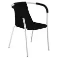 CHAIR FILOLINE - MOD. 001 - STEEL CHAIR WITH ARMRESTS - XILOPLAST SEAT AND BACK REST - CHROME-PLATED FINISH FOR INDOOR USE - PAINTED FINISH FOR INDOOR/OUTDOOR USE - STACKABLE - N. 4-PIECE SET - DIMENSIONS Cm L53 x D58 x H73 - EC STANDARDS