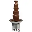 PROFESSIONAL CHOCOLATE FOUNTAIN - Mod. F5 - Stainless steel structure - Capacity Kg 8 - Heavy duty - Power W 310 - Single phase - Dimensions cm  ø 37 x 80h