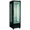 Refrigerated display case - Mod FR 410 ST BLK - Static - Capacity 418 L - Glass on 3 sides - Temperature -18/-23°C - Dimensions cm L 60 x D 70 x H 202