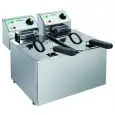ELECTRIC FRYER - Mod. FR88 - Tank 8 + 8 LT oil capacity - Single phase - CE APPROVED