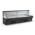 SELF-SERVICE REFRIGERATED WALL DISPLAY - VENTILATED - TEMPERATURE °C +4/+8 - IDEAL FOR COLD CUTS AND CHEESES - MOD. FUJIYAMA - WITH 2 TILTING AND HEIGHT-ADJUSTABLE SHELVES