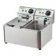 ELECTRIC FRYER - COUNTERTOP MODEL - Mod FY44L - TANK 4,2 + 4,2 LT OIL CAPACITY - Single-phase power supply